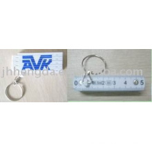 Foldable ruler keyring